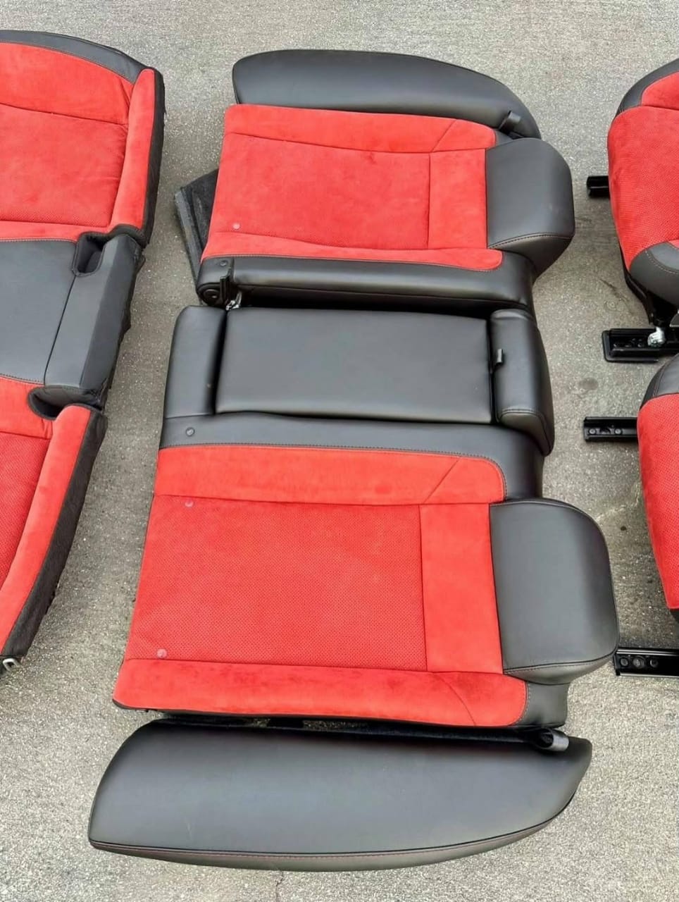 Dodge Charger Scat Pack Red Suede Seats Interior with complete Door Panels available
